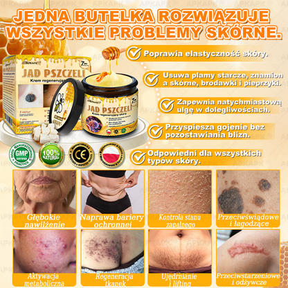 Polecane przez USK w Białymstoku · Wyprodukowano w Polsce✨✨ 𝖠𝖯𝖪𝖠𝖯𝖪® krem regenerujący skórę z jadem pszczelim